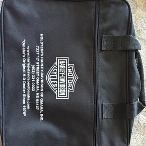 Harley-Davidson Black Laptop Briefcase with White Logo
